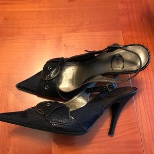 Roberto Cavalli women slingback pumps closed toe